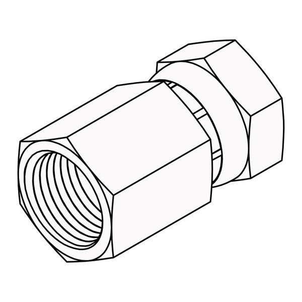 Tompkins Hydraulic Fitting-Steel08FP-08FPX 1405-08-08